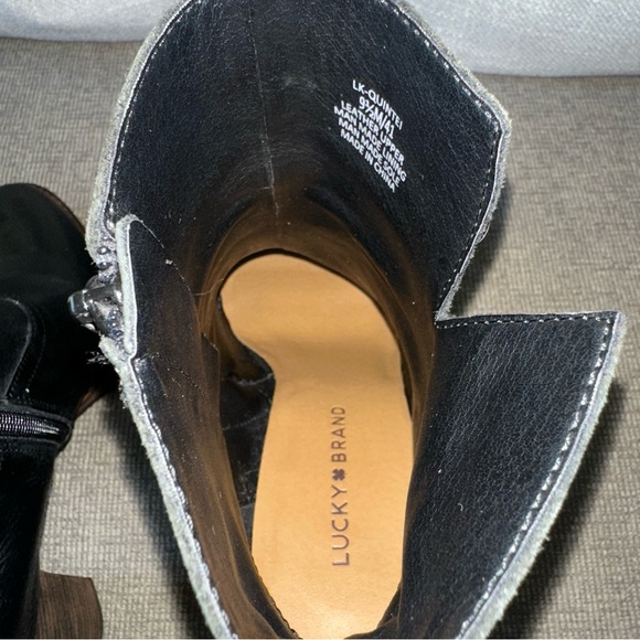 Lucky Brand Black Leather Boots - Picture 6 of 12